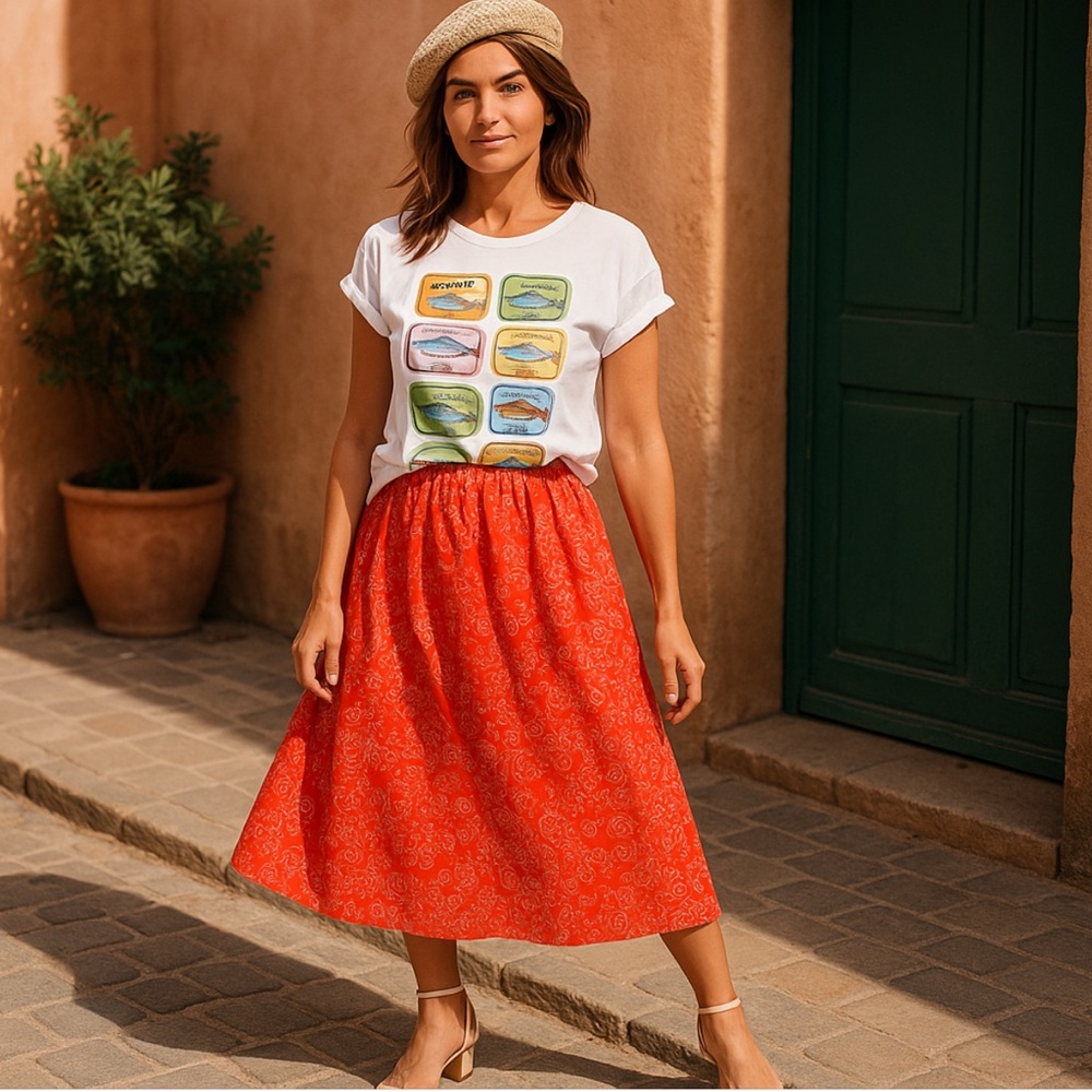 Anthropologie Marimekko Nilan Retukka Skirt - Picture 2 of 16